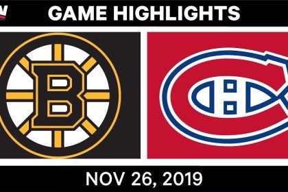 Latest Sports News: NHL Highlights | Bruins vs. Canadiens – Nov. 26, 2019 – SPORTSNET