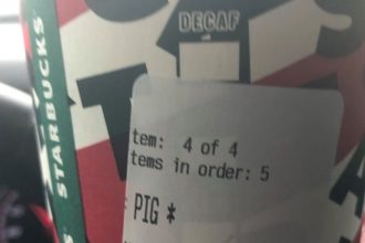 Fox news today: Starbucks barista writes ‘Pig’ on police officer’s cup