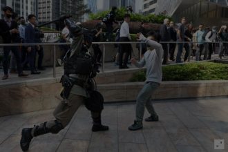 Hong Kong anti-government protesters paralyzed parts of the Asian financial hub for a third day, with some transport links, schools and many businesses closing after an escalation of violence.