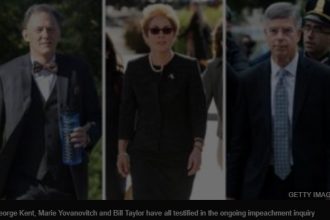 George Kent, Marie Yovanovitch and Bill Taylor have all testified in the ongoing impeachment inquiry