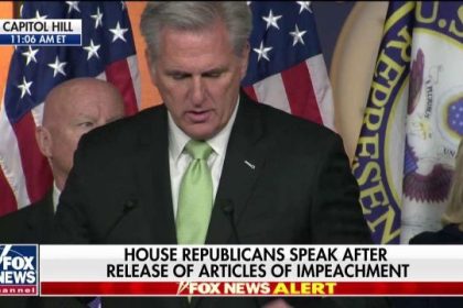 Fox News Today: Kevin McCarthy: Dems cannot get over the fact Trump won the election