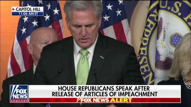 Fox News Today: Kevin McCarthy: Dems cannot get over the fact Trump won the election