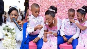 Two kids marry
