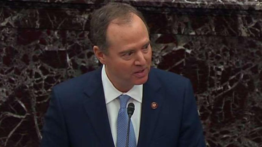 schiff,-on-floor-at-senate-impeachment-trial,-quietly-fumes-at-trump-lawyers’-allegations