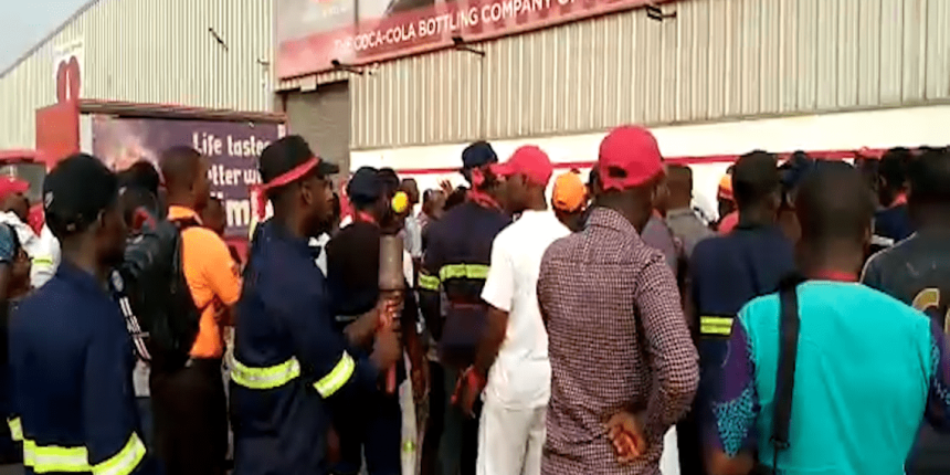 workers-of-coco-cola-ghana-protest-against-removal-of-md