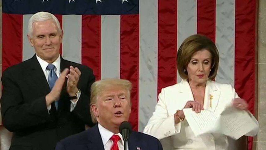 pelosi’s-burns:-from-sotu-tear-to-title-snub,-speaker-throws-shade-at-trump-throughout-address