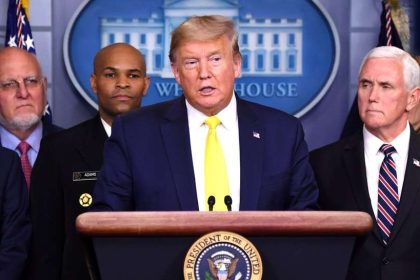 President Donald Trump announced on Monday that the administration was going to seek to cut payroll taxes and provide economic relief to hourly employees who suffer economic harm from the coronavirus, which originated in China.