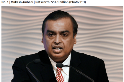 Mukesh Ambani | Net worth: $57.1 billion