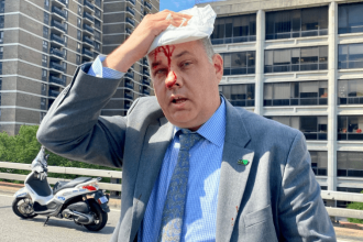 Horrible Video: Protester attacks NYPD officers, including chief of department, as they made arrest