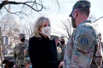 Jill Biden brings cookies to troops, thanks National Guard for 'keeping my family safe' during inauguration