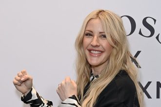 Pregnant Ellie Goulding appears in public for the first time in FIVE MONTHS at a fashion event after announcing her baby news and revealing she is due in a few weeks.