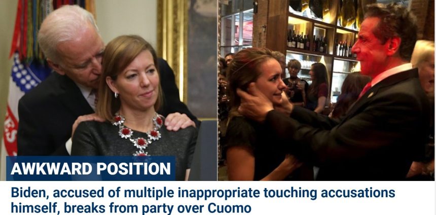 Biden, no stranger to inappropriate touching accusations, gives Cuomo pass