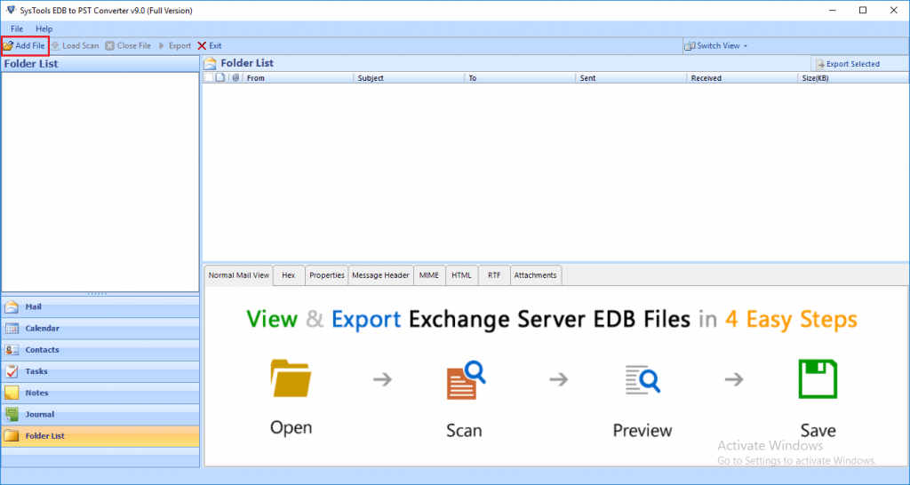 2. SysTools EDB to PST Converter SysTools EDB to PST Converter is also a reliable EDB to PST converter tool for Exchange and IT administrators to backup and migrate mailboxes. It converts offline EDB files to PST format. It can also export mailboxes to PST, EML, MBOX, MSG, PDF, and HTML formats. 