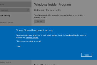 Error 0x0