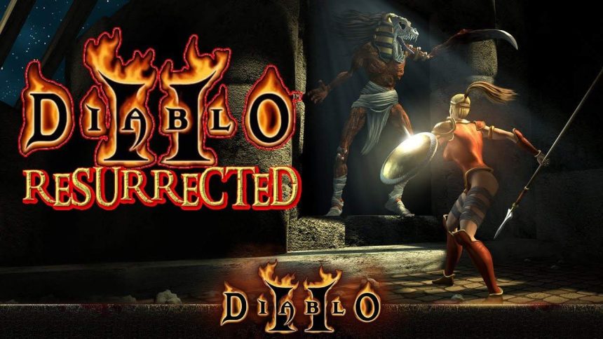 playing Diablo 2 Resurrected.