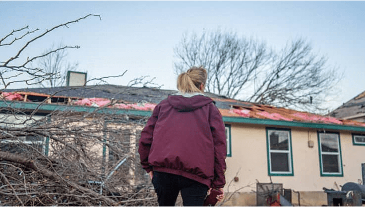 One Person is Killed After a Tornado Tears Through the Suburbs of New Orleans.