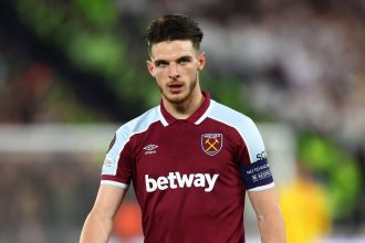 Declan Rice drops huge Chelsea transfer hint after West Ham Europa League exist