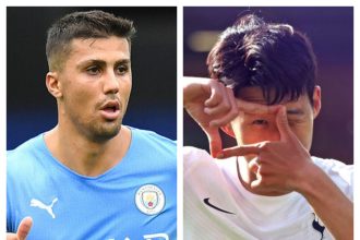 Furious football fans criticize the exclusion of Manchester City’s Rodri and Premier League Golden Boot winner Son Heung-min from the PFA Team of the year.