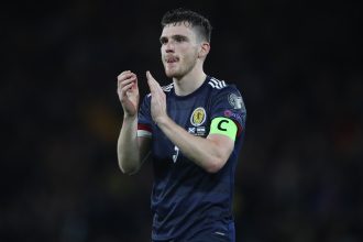 Andrew Robertson apologized to Scottish fans after their 3-1 defeat to Ukraine in a World Cup playoff.