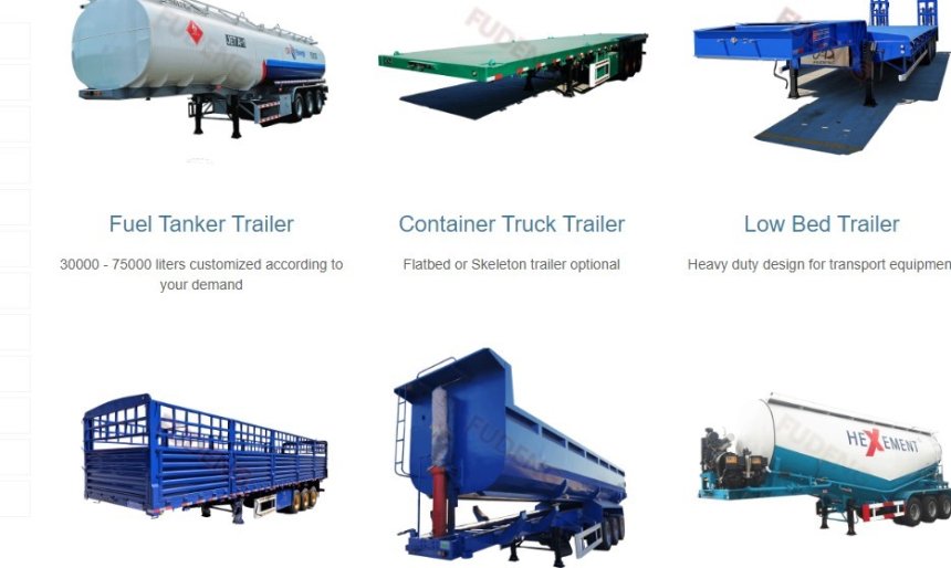 Low bed trailer