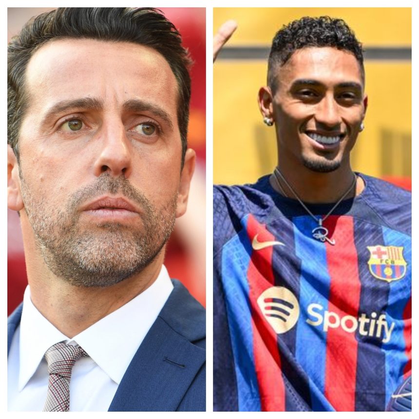Edu has revealed the conversations he had with Deco about Raphinha.