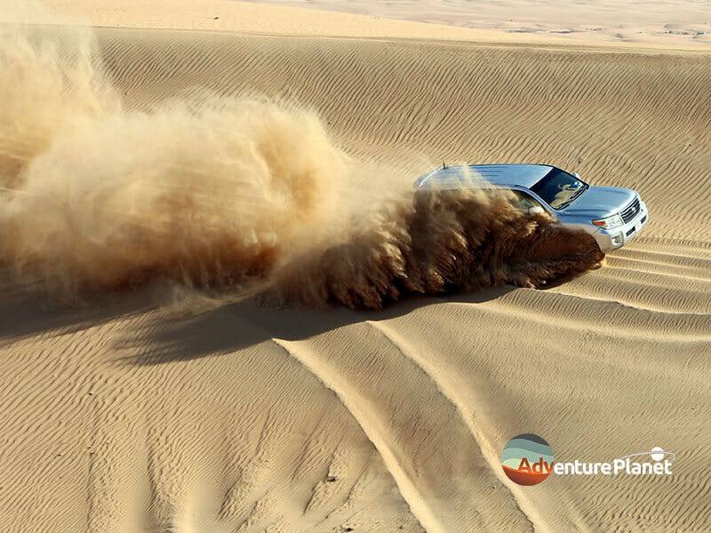 Breaking through the sand dunes