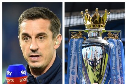 Gary Neville tips one team to challenge Manchester City and Liverpool for the Premier League.