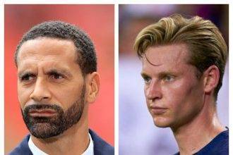 Rio Ferdinand claims Pep Guardiola or Sir Alex Ferguson would have ended their move for Frenkie de Jong.