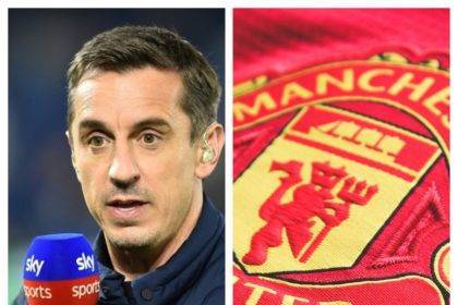 Gary Neville makes shocking Manchester United Premier League prediction.