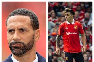 Rio Ferdinand had urged Erik Ten Hag to vary his formation to bring the best from Lisandro Martinez.