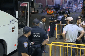 96 additional refugees from Texas arrive in NYC, and 14 hotels become housing