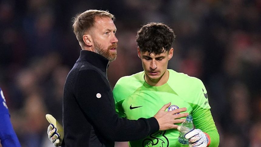 Graham Potter provided an update on Kepa Arrizabalaga after he was substituted at halftime against Brighton.