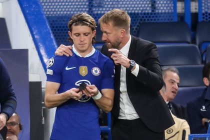 Graham Potter reacts to Conor Gallagher's inclusion in Gareth Southgate England World Cup.