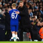 Graham Potter rates Chelsea youngster Lewis Hall's performance against Manchester City.