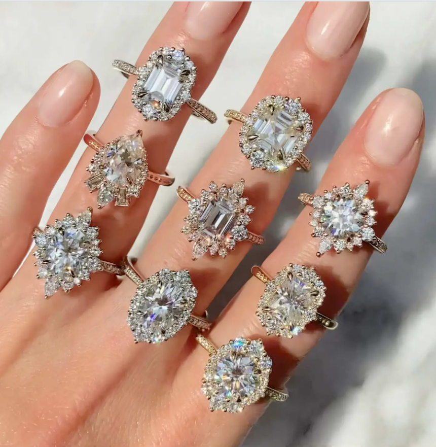 Best Moissanite Diamond Jewelry Gift Ideas for Newly Married Bride