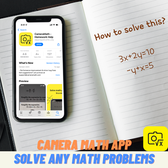 Camera Math: Make it easy for anyone to get math online learning and homework help