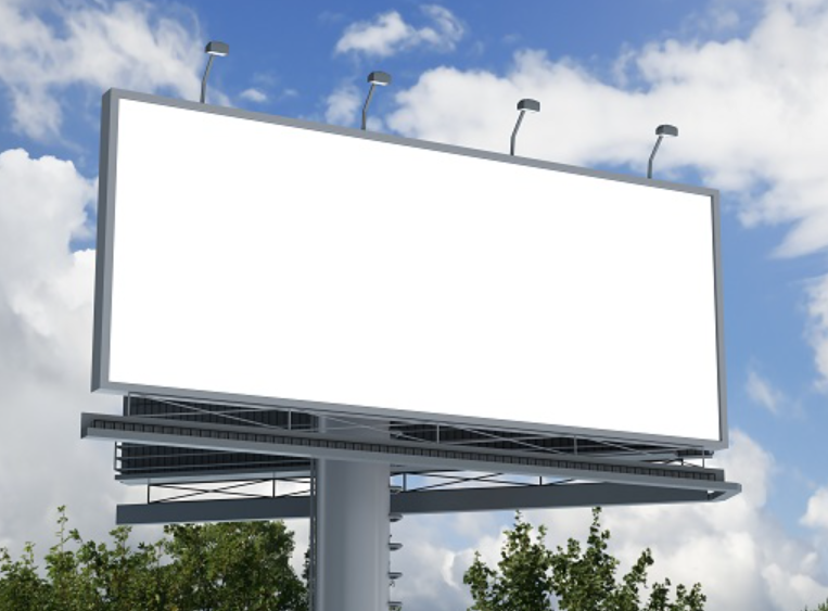 Outdoor advertising - folding structures