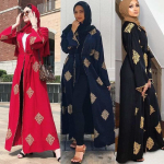 Different ways to Style Open Abaya