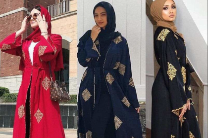 Different ways to Style Open Abaya