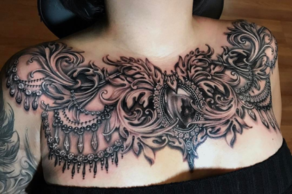 Why do women like to prefer chest tattoos?