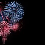 Celebrating with fireworks