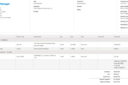 Invoicing