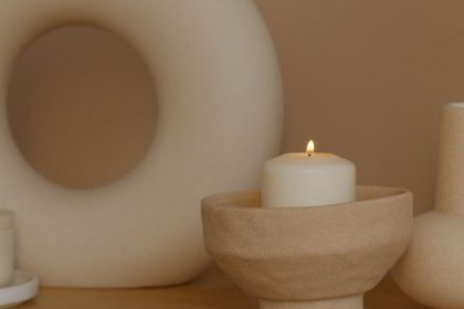 Wicker Candle Holder