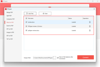 PDFgear PDF Converter - Change Your File Format in Seconds