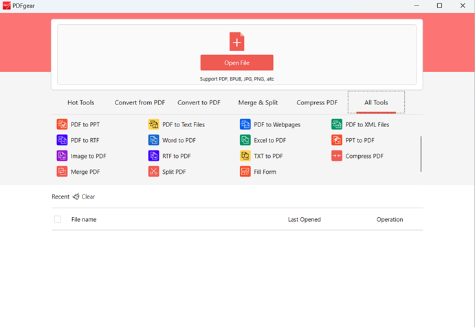 PDFgear PDF Converter - Change Your File Format in Seconds
