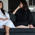Linen lounge dresses, luxurious gowns, and cute bikinis from Sleeper: striking expressions of style