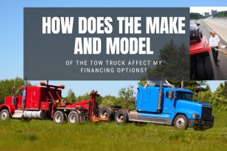 How does the make and model of the tow truck affect my financing options?
