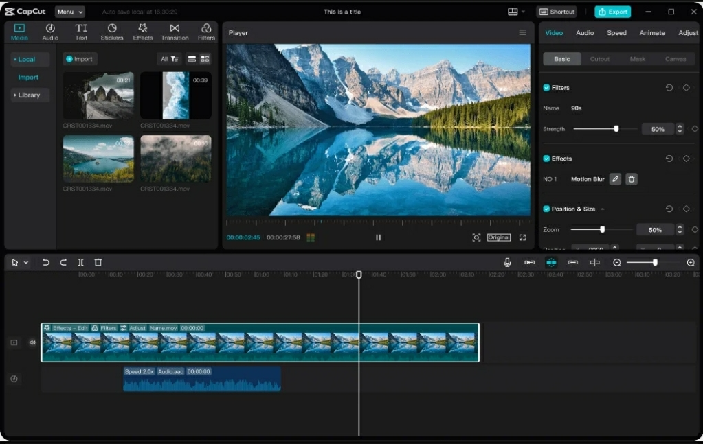 Free online video editor