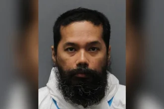 August Velasco, 47, was charged with murder after he allegedly killed his father with a meat cleaver.