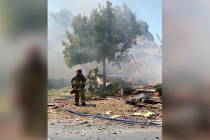Explosion, California House Destroyed